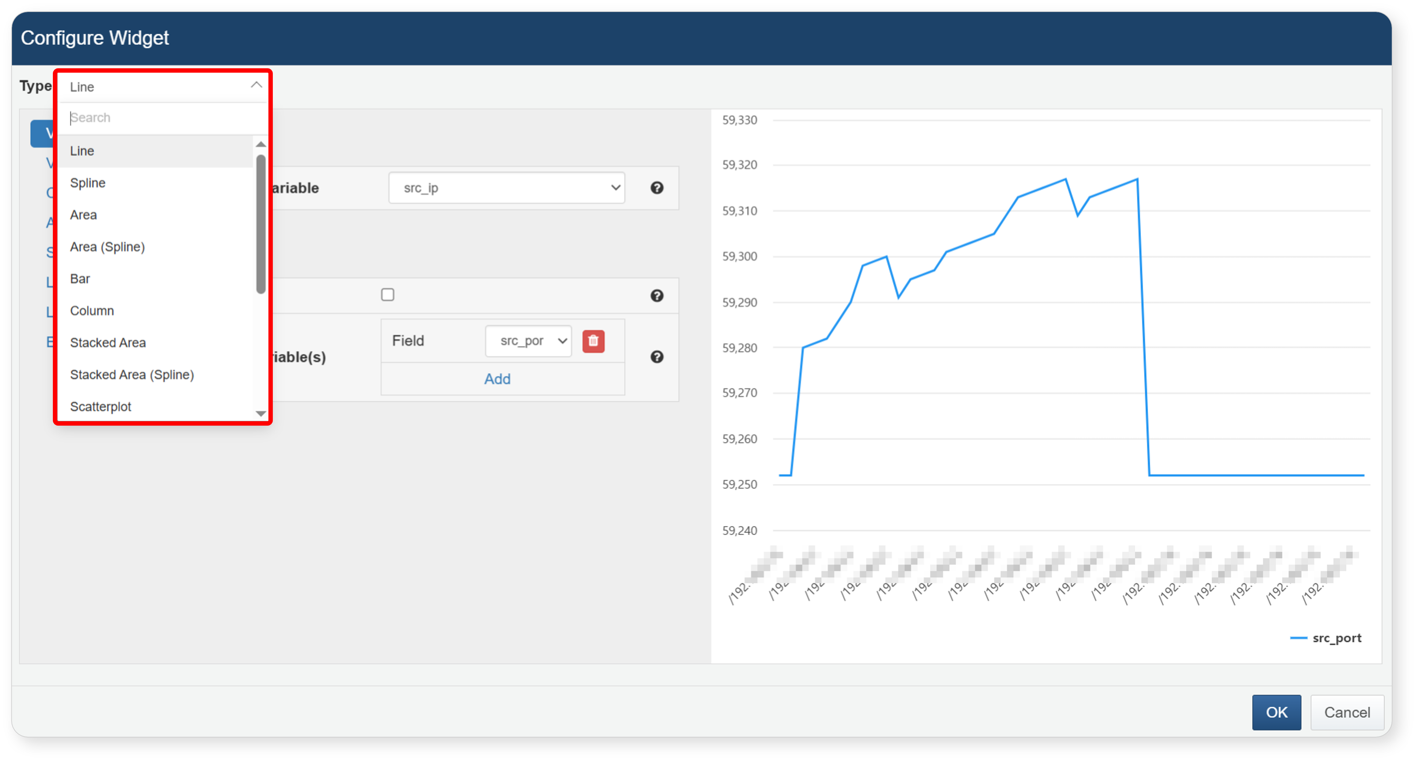 Retrieve data for widget creation