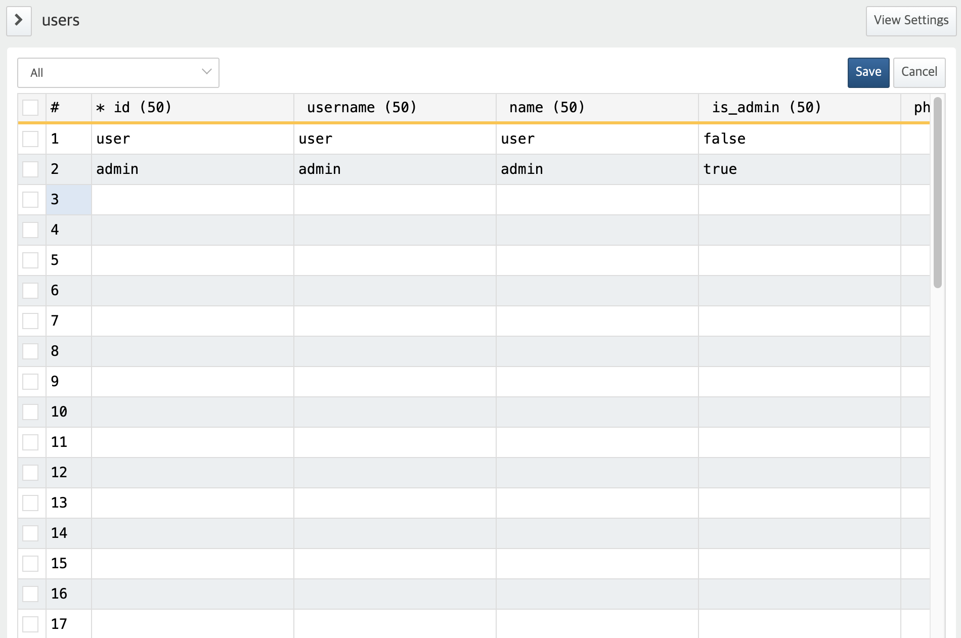 Lookup record edit mode