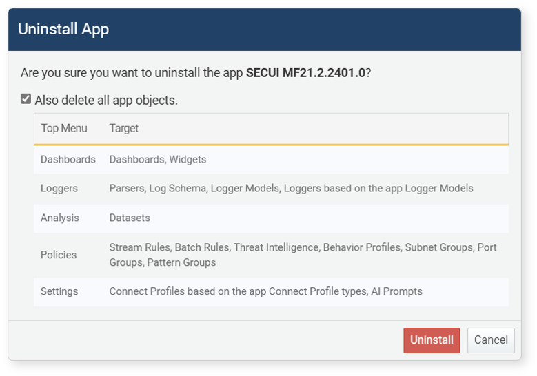 App Removal