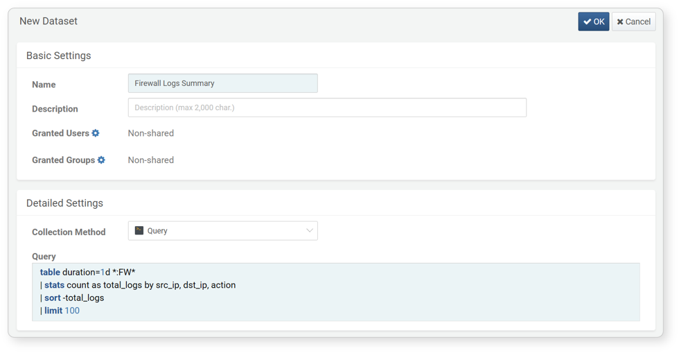 Add Query Dataset 1