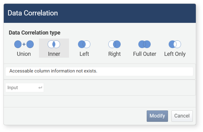 No Fields to Join Dataset