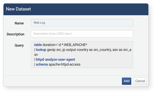 Saving Query Execution Results as a Dataset