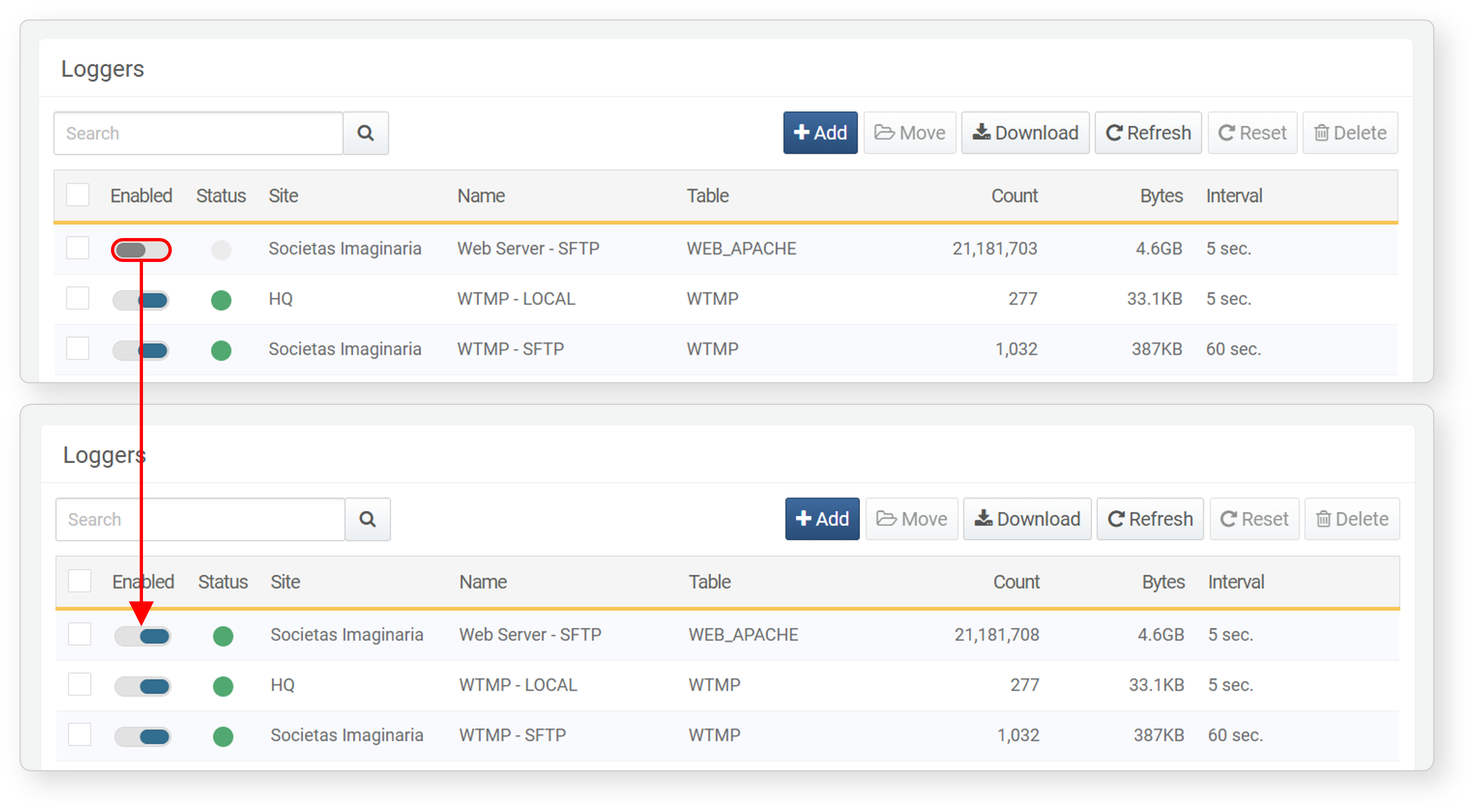 Enable Logger