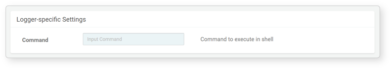 Logger settings - External Program