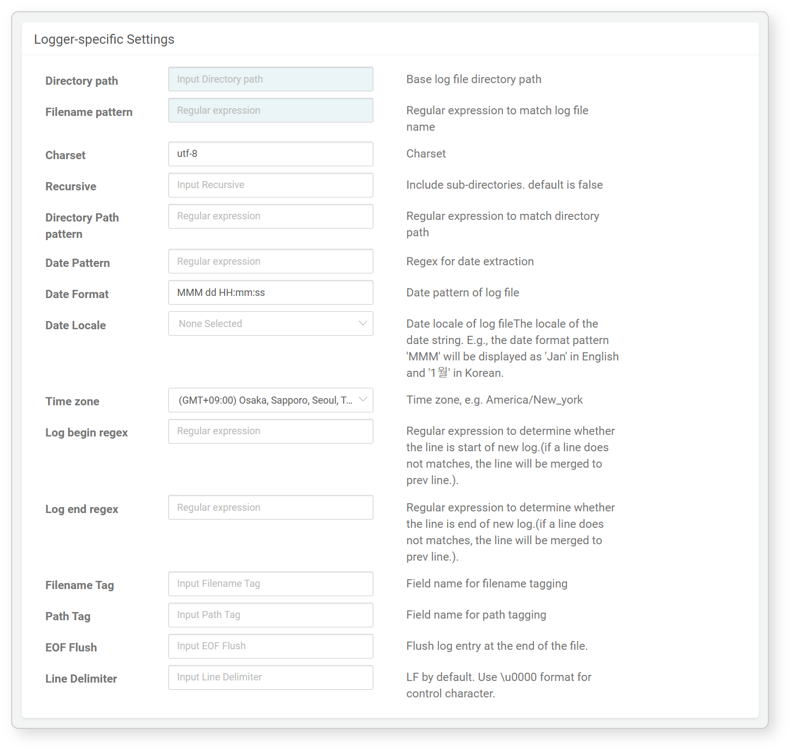 Logger settings - Multi-Rotation Log File