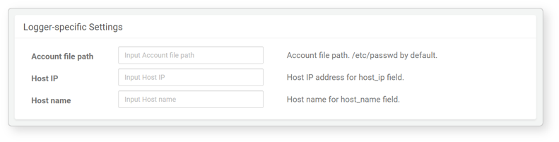 Logger settings - Linux Account Event Detection