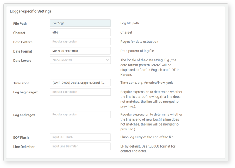 Logger settings - Rotation Log File