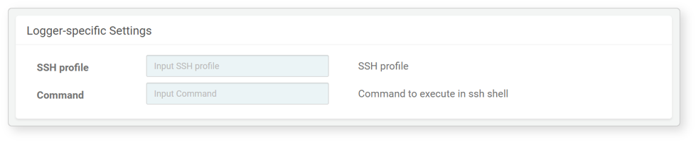Logger settings - SSH 실행