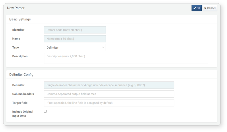 Delimiter parser
