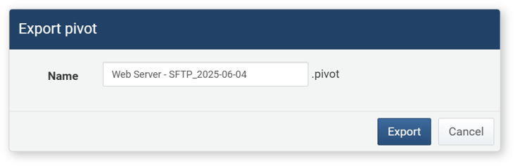 Export search results