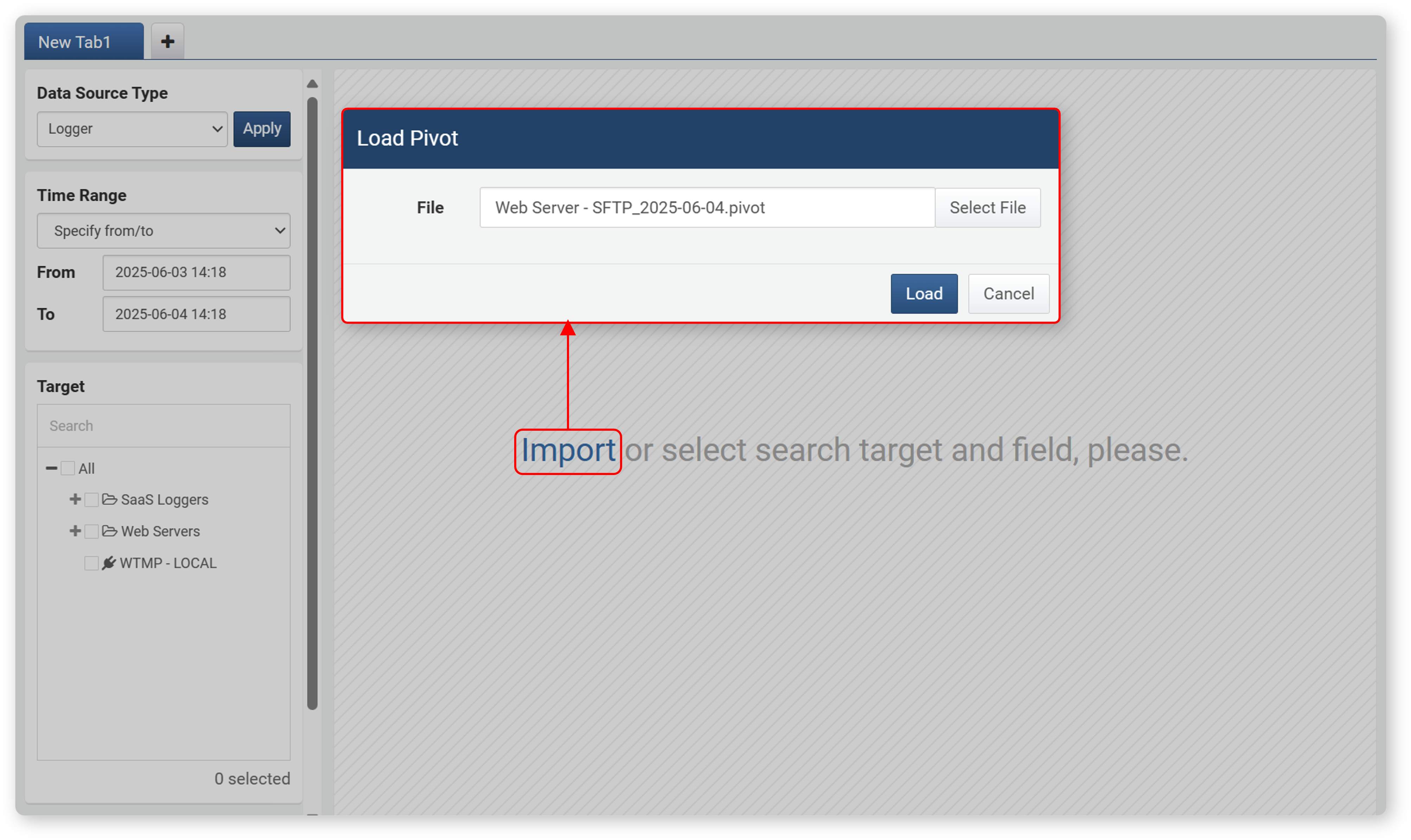 Import Pivot