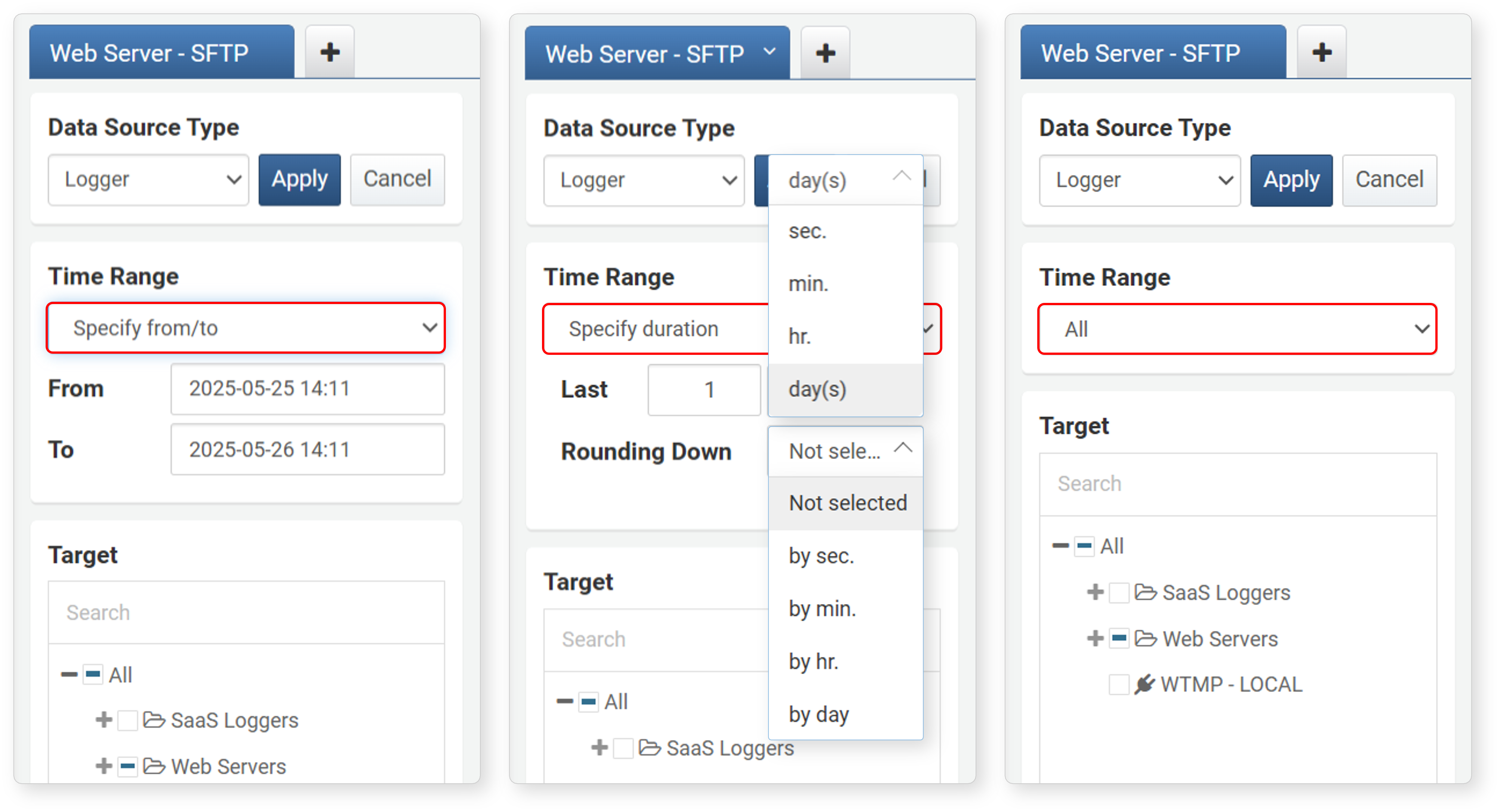 Select Time Range