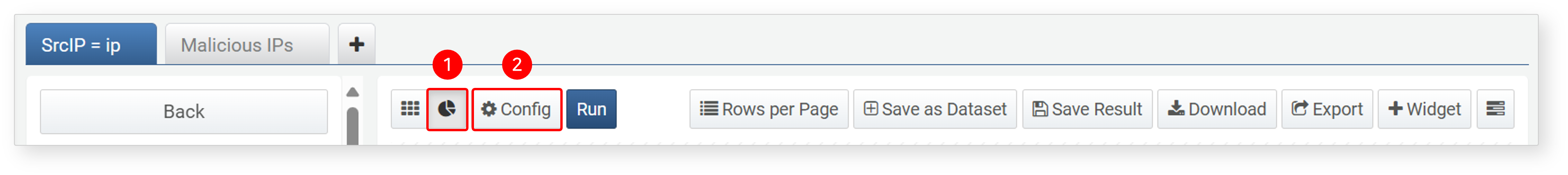 Chart Widget Settings