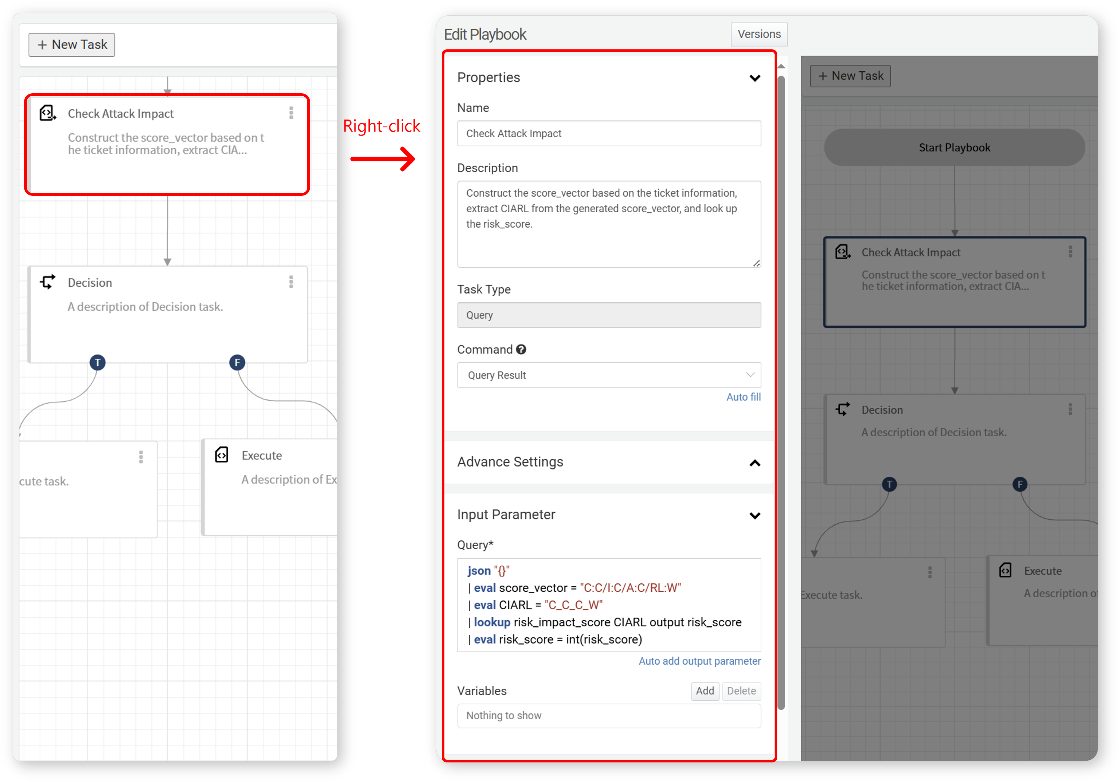 Edit task properties