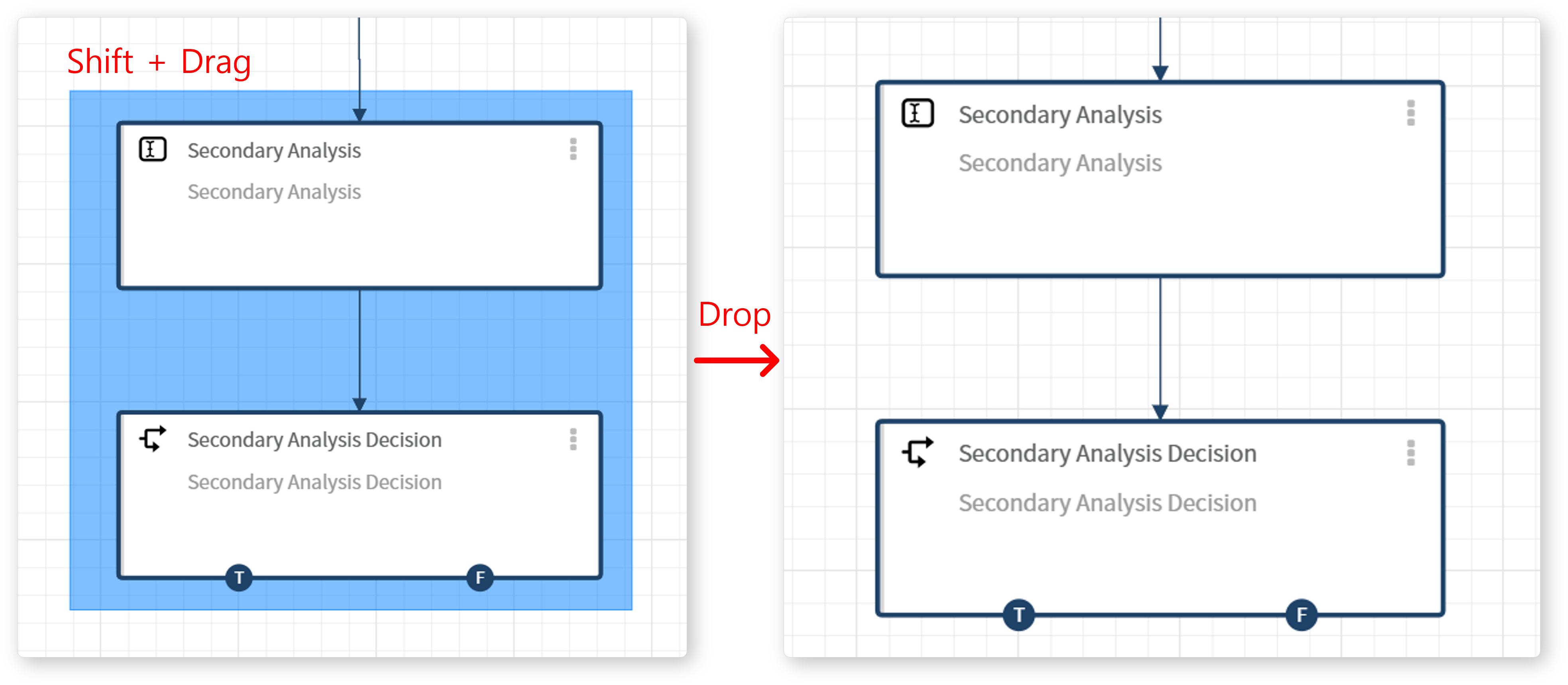 Select multiple tasks