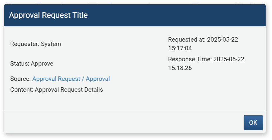 Approval - Result