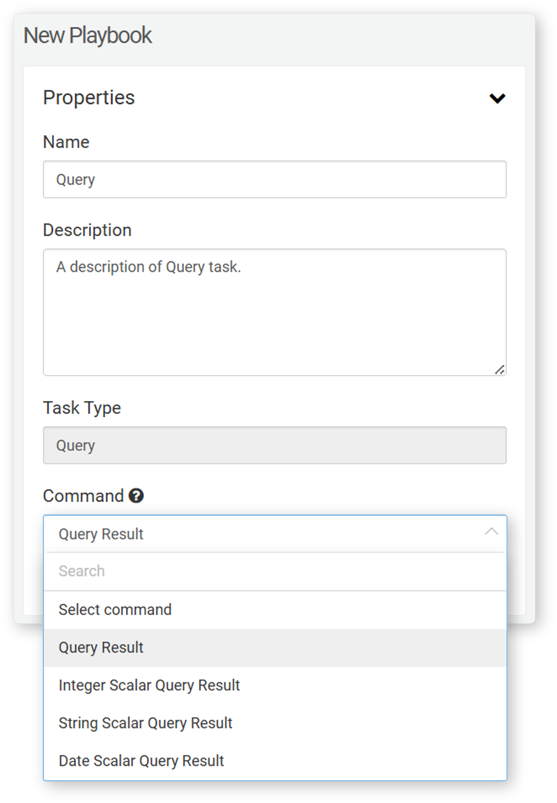 Properties - Query