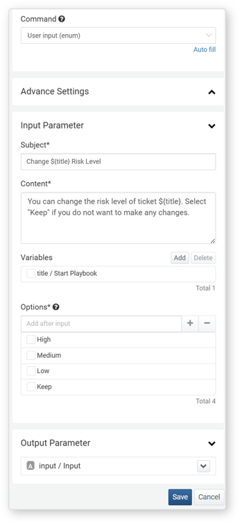 Properties - User Input (enum)