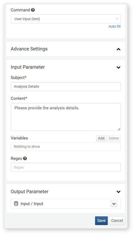 Properties - User Input (String)