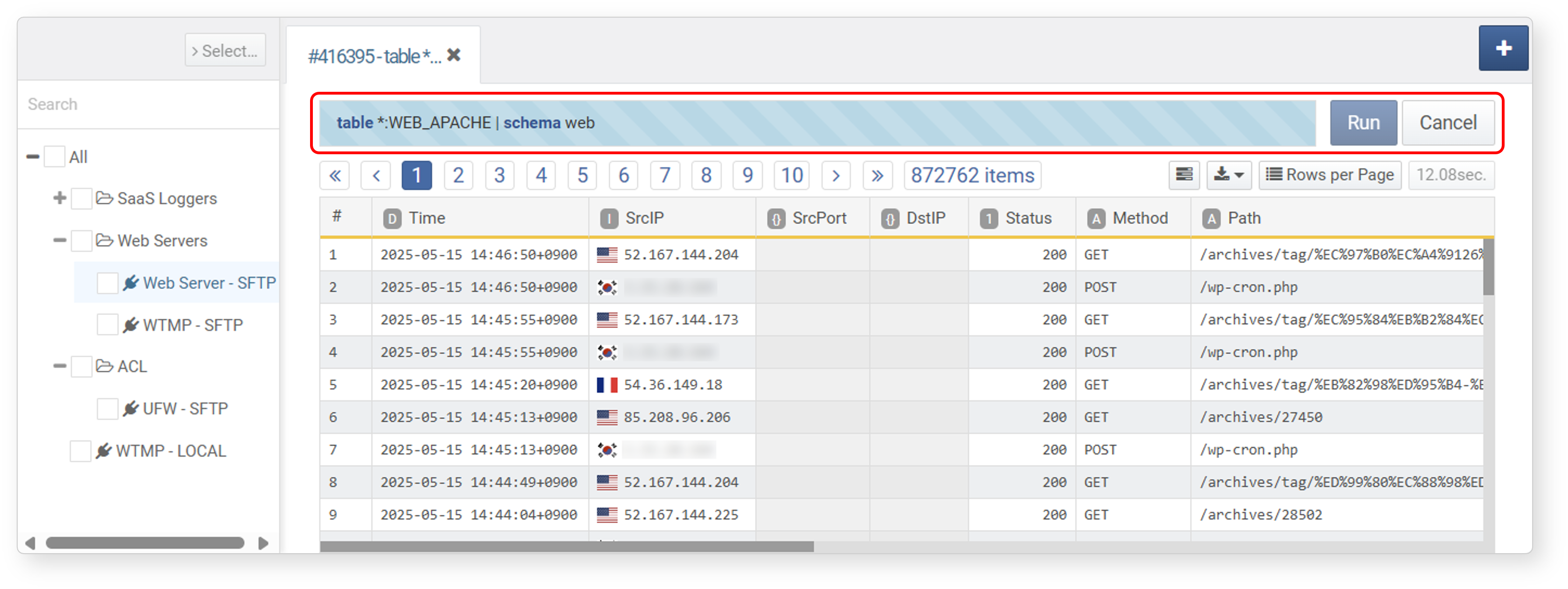 Running Query