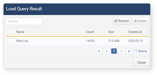 Loading Query Results