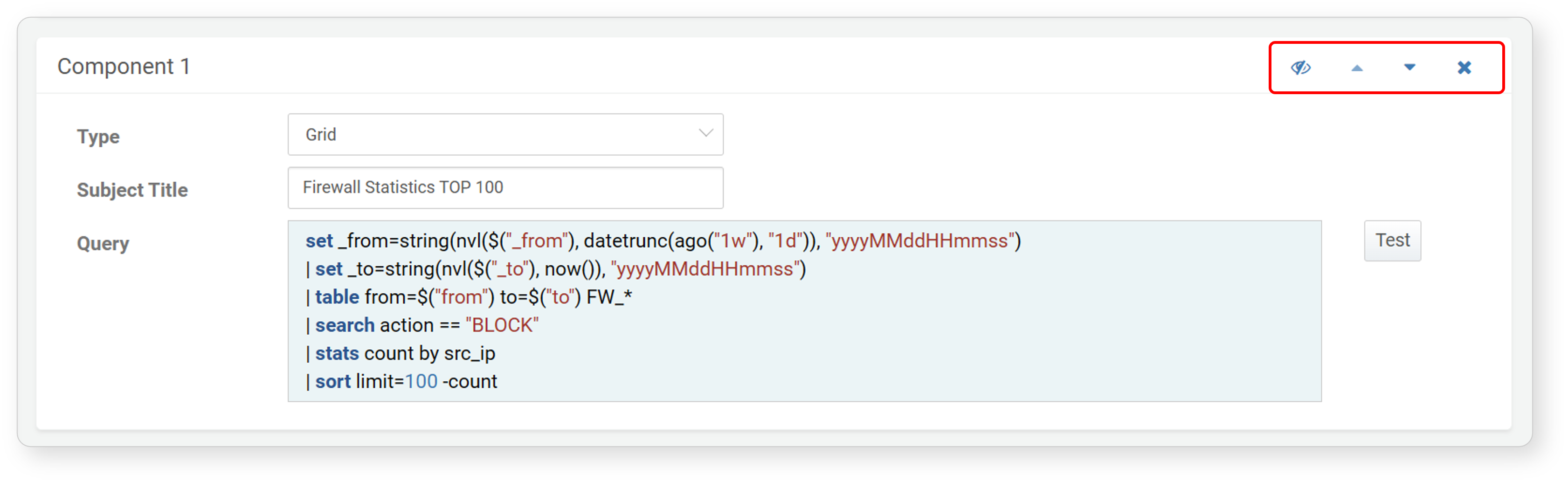 Report Template Toolbar