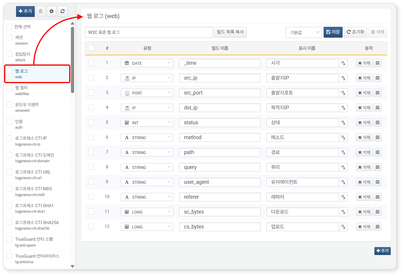 Schema View Screen