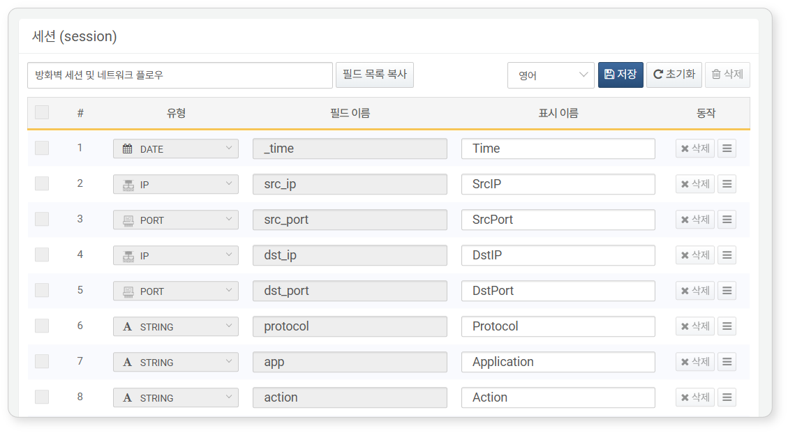 Log Schema - Enter Display Name