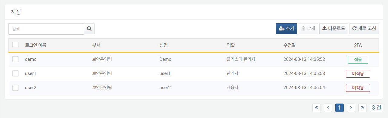 Account List