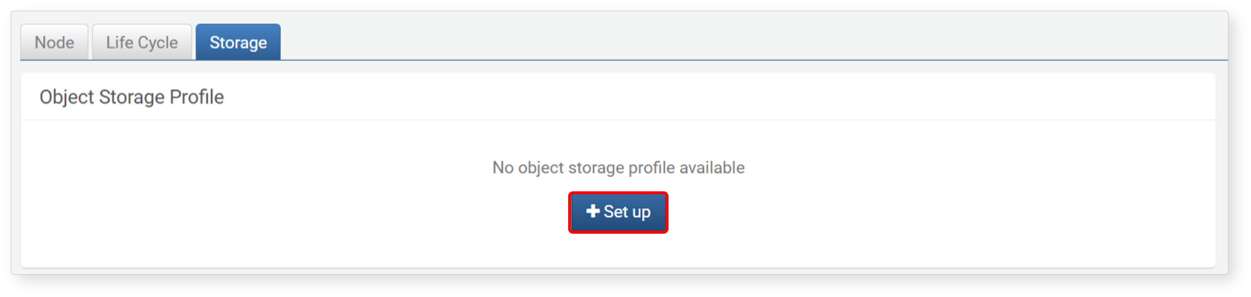 Web Console - Object Storage Setup