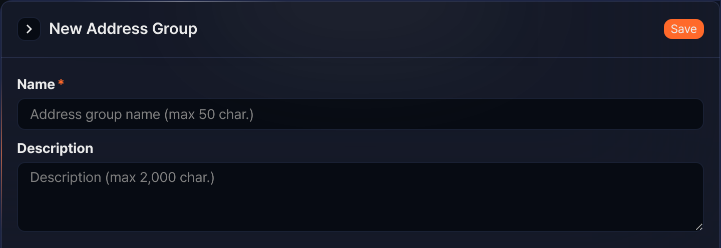 Add an address group