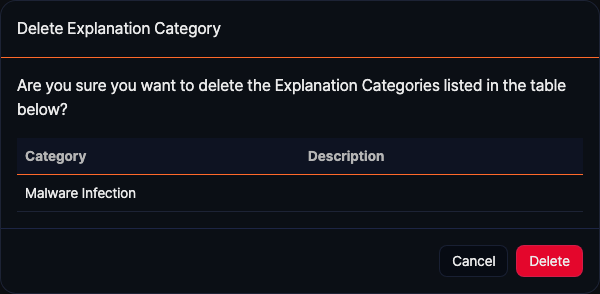 Delete explanation category