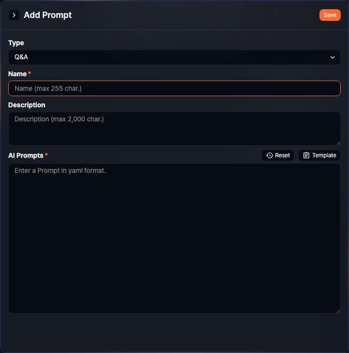 Add AI prompt