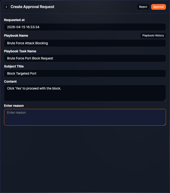 Create Approval Request