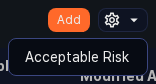 Batch rule acceptable risk menu