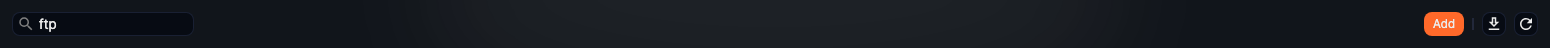 Location of the Add button