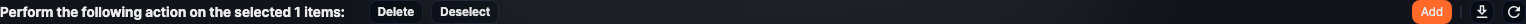 Location of the Delete button