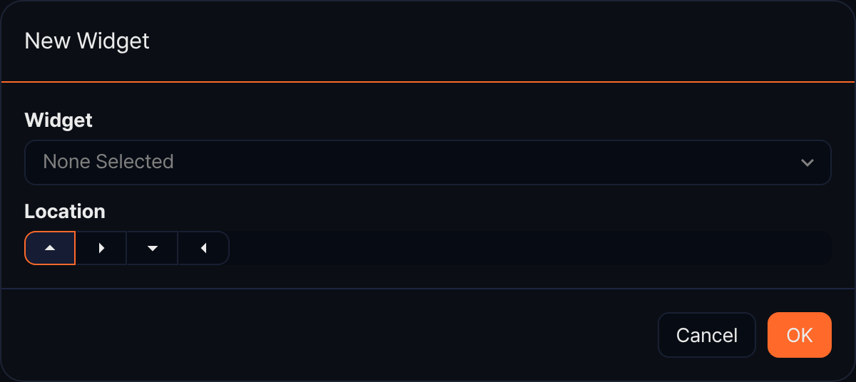 Add a widget