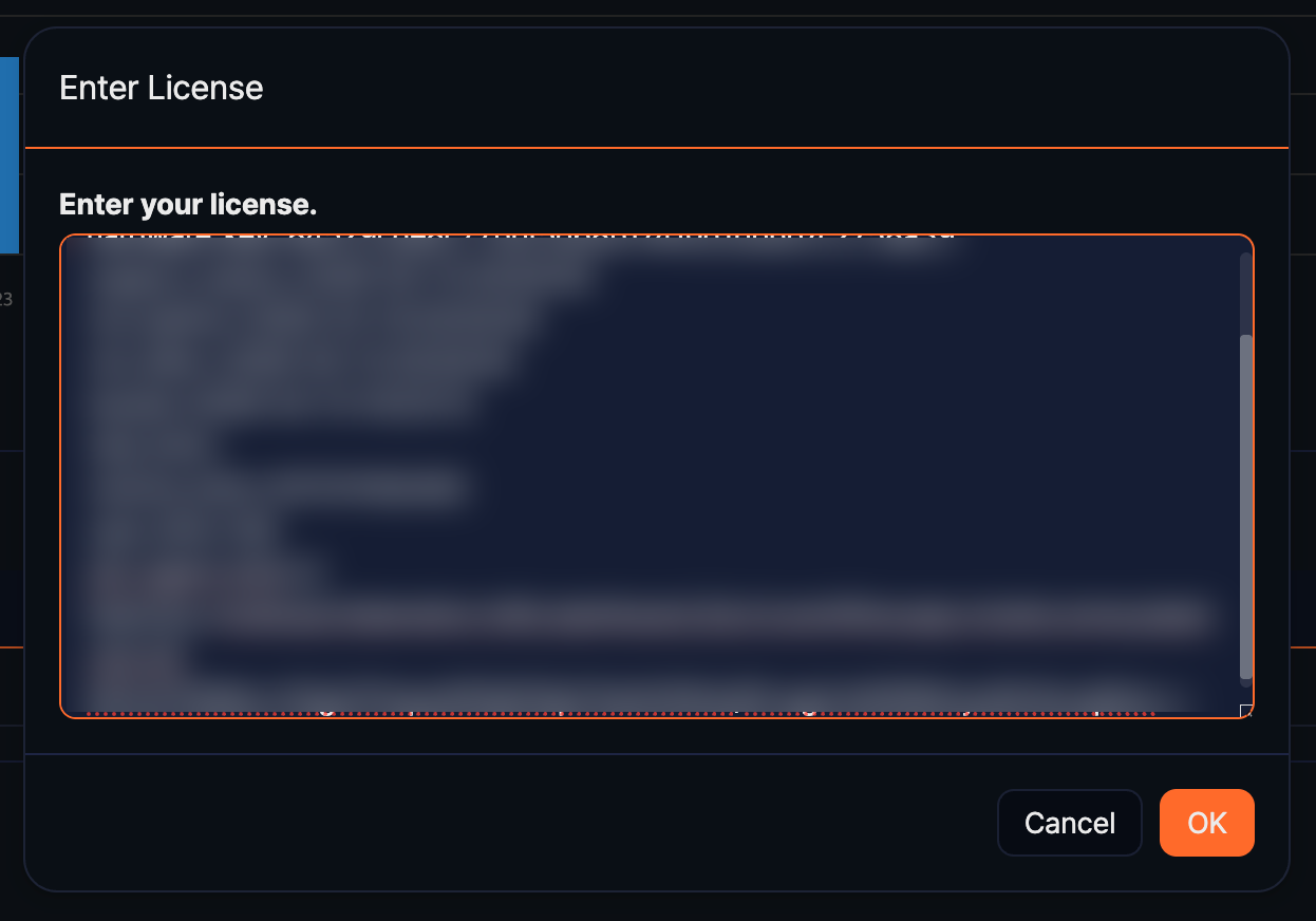 License registration