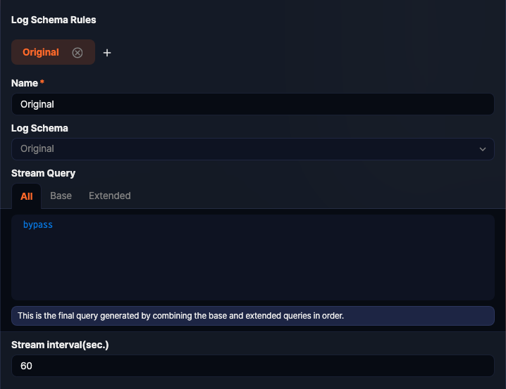 Log Schema Rules- Uncategorized