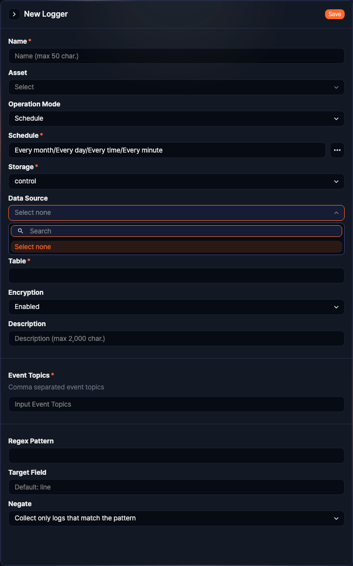 Basic input fields - distribute data evenly across all node pairs