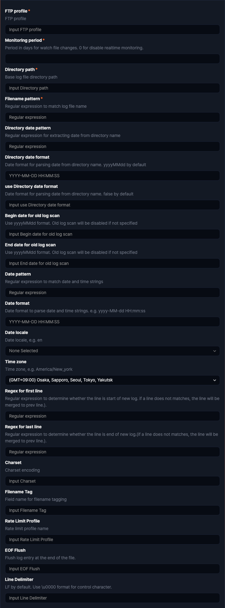Logger settings - Daily Rolling Directory Watcher