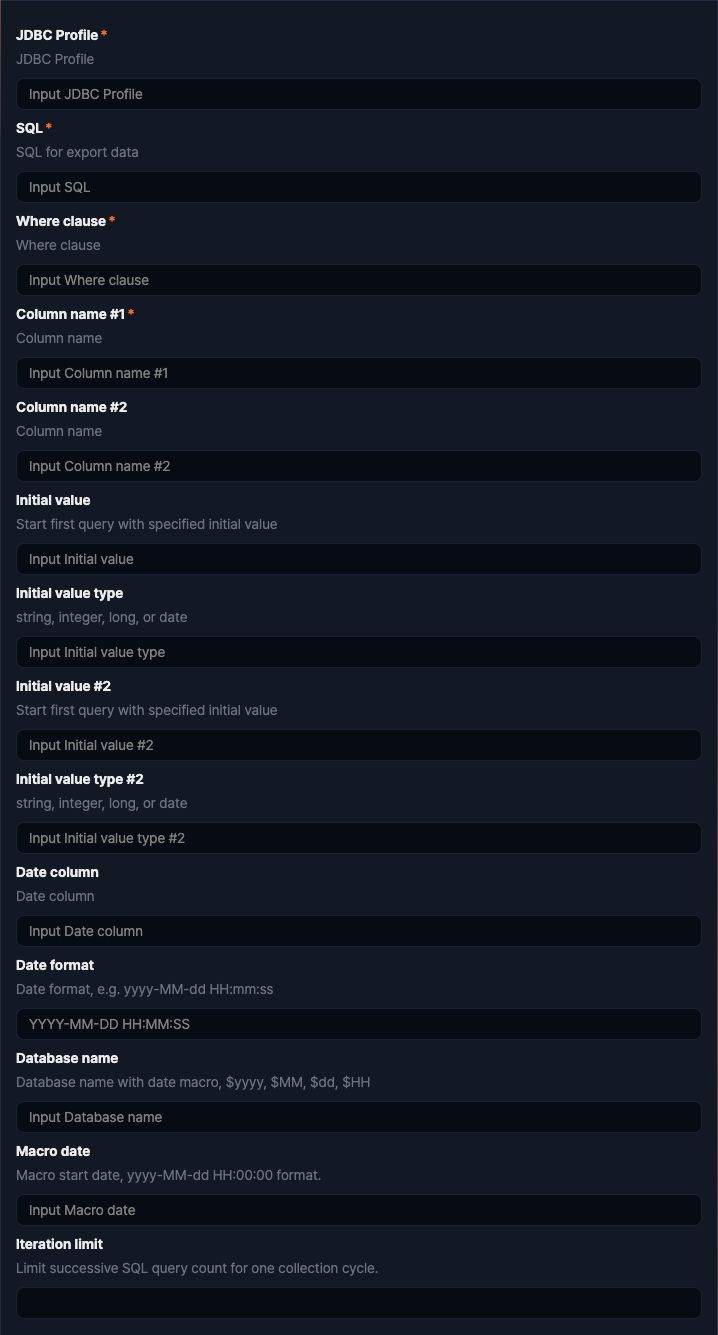 Logger settings - JDBC