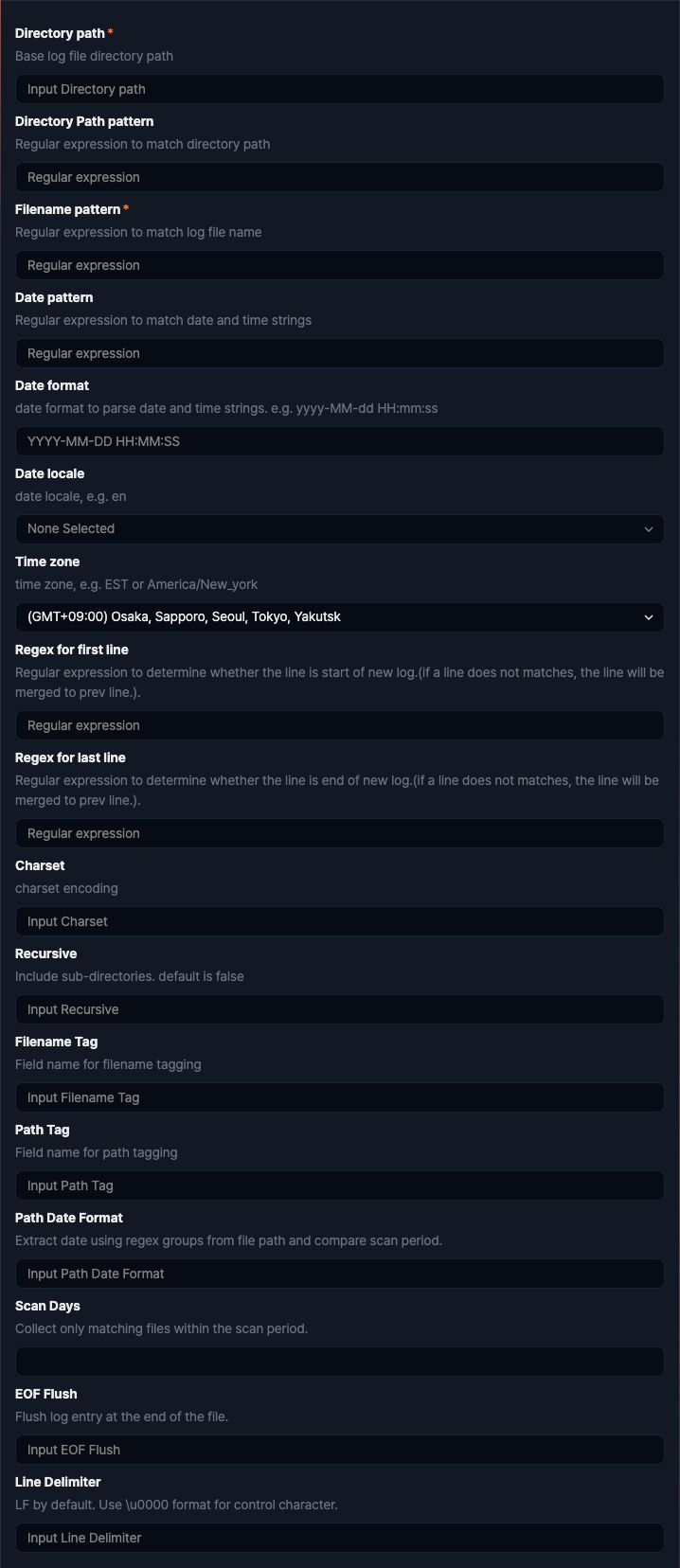 Logger settings - Recursive Directory Watcher