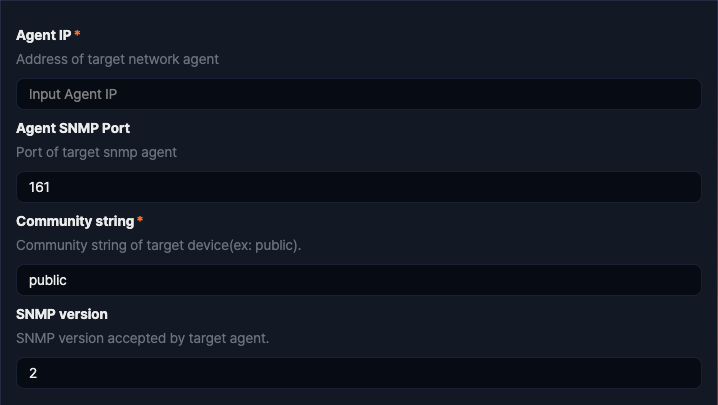 Logger settings - SNMP Interface Statistics