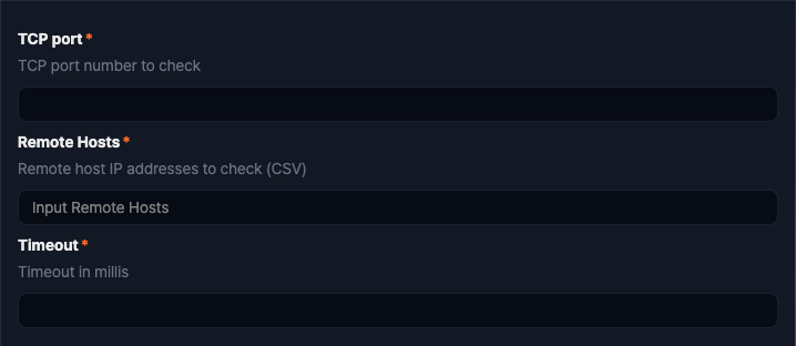Logger settings - TCP Port Checker
