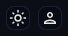 Theme toggle button and user button