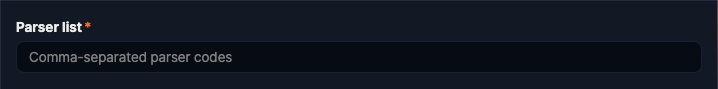 Parser chain