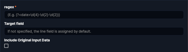 Regular expression parser