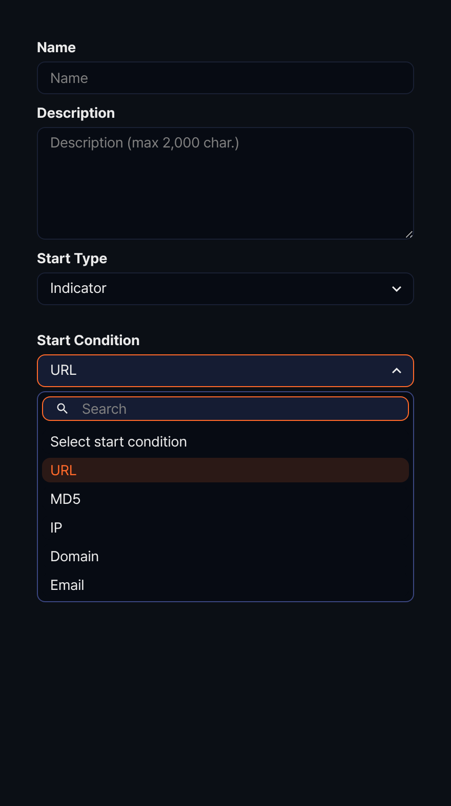 Start condition
